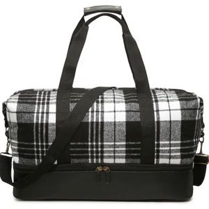 DSW Plaid Weekender dufflebag